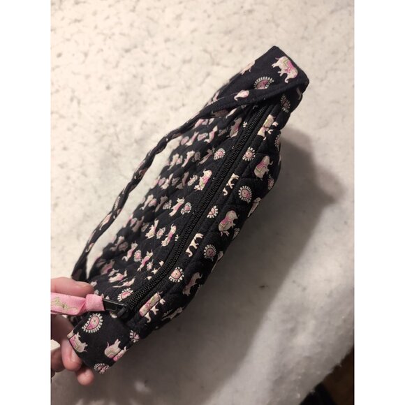 Vera Bradley Pink Elephant small Handbag Top Zip - Picture 5 of 10